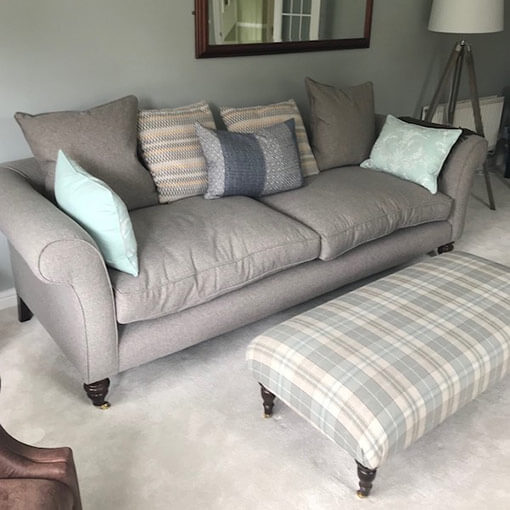 6 Clavering 3 Seater Sofa in Killarney Aubergine